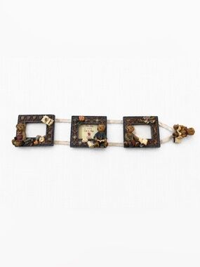 Teddy Bear Multi-Frame Garland Picture Display - Brown